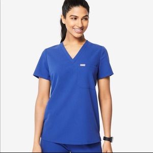 FIGS Winning Blue Catarina One Pocket Scrub Top